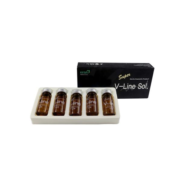 super v line sol 5vials x10ml face slimming solution 
super v line sol 5vials x10ml face slimming solution