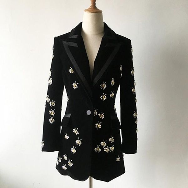 women's suits & blazers luxury est runway designer womens stunning beaded velvet blazer coat diamond embroidery office ladies 3xlwomen&, White;black
women's suits & blazers luxury est runway designer womens stunning beaded velvet blazer coat diamond embroidery office ladies 3xlwomen&, White;black