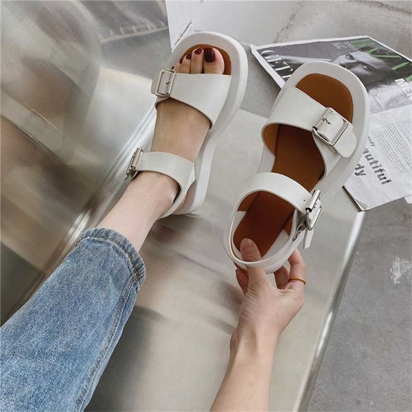 cootelili woman sandals flat shoes fashion sandals summer round toe mid heel black white buckle basic size 3540 210624
cootelili woman sandals flat shoes fashion sandals summer round toe mid heel black white buckle basic size 3540 210624