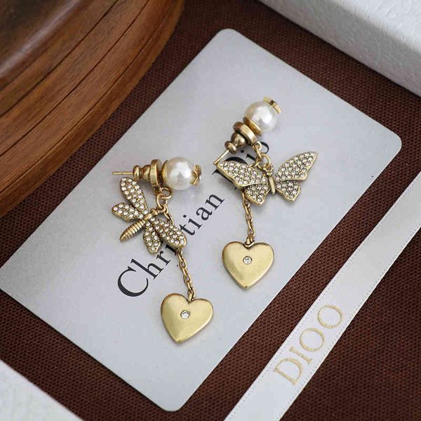 2022 factory wholesale new butterfly asymmetric pearl earrings female dijia net red water dragonfly love earrings, Golden
2022 factory wholesale new butterfly asymmetric pearl earrings female dijia net red water dragonfly love earrings, Golden