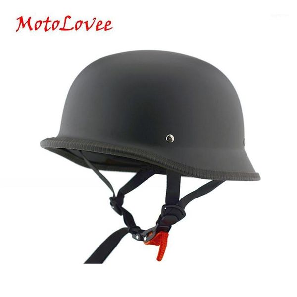 motolovee matte black universal motorcycle helmet vintage half face helmet retro german chopper cruiser black helmets1208p
motolovee matte black universal motorcycle helmet vintage half face helmet retro german chopper cruiser black helmets1208p