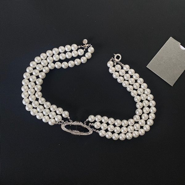 2022 european and american three-layer pearl full diamond necklace heavy industry fashion retro lady temperament clavicle chain female fast, Silver
2022 european and american three-layer pearl full diamond necklace heavy industry fashion retro lady temperament clavicle chain female fast, Silver