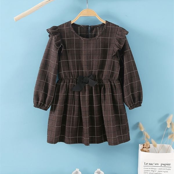 little girl's check print ruffle front bow dress she, Red;yellow
little girl's check print ruffle front bow dress she, Red;yellow