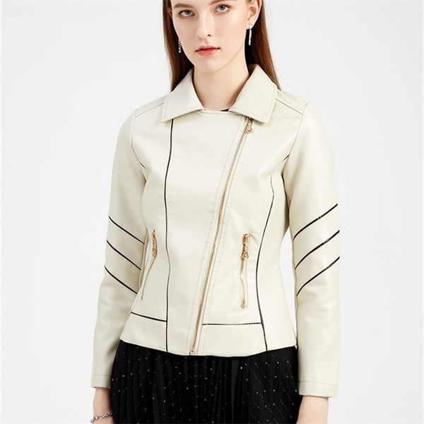 ailegogo spring autumn women faux soft leather jacket streetwear moto biker pu zipper slim punk coat ladies black outwear 220815
ailegogo spring autumn women faux soft leather jacket streetwear moto biker pu zipper slim punk coat ladies black outwear 220815