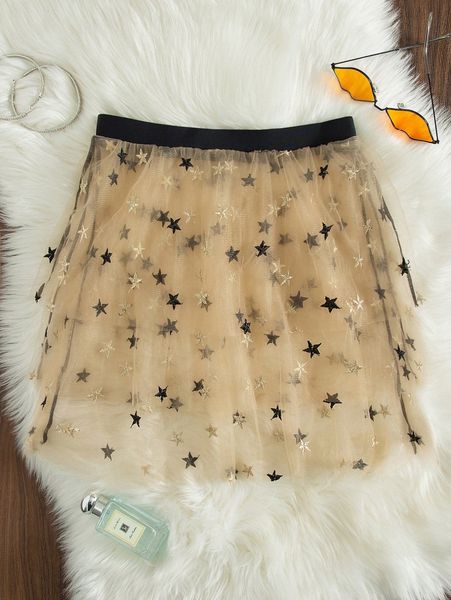 sheer mesh cover up skirt g8h2#, White;black