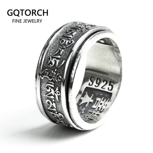 real 925 sterling silver vintage rings for men rotatable tibetan six words mantra rings om mani padme hum buddhist jewelry 201110
real 925 sterling silver vintage rings for men rotatable tibetan six words mantra rings om mani padme hum buddhist jewelry 201110