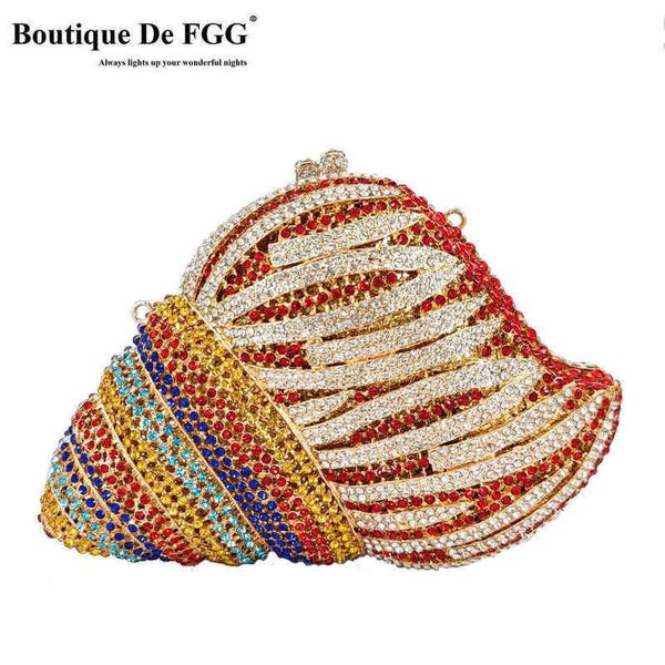 boutique de fgg women shell conch clutch crystal evening bags party cocktail rhinestone minaudiere handbags and purses 220609
boutique de fgg women shell conch clutch crystal evening bags party cocktail rhinestone minaudiere handbags and purses 220609