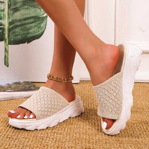classic luxury paris women's casual platform shoes 2022 summer korean fashion wedge with round toe knitted fabric female slippers plus, Black
classic luxury paris women's casual platform shoes 2022 summer korean fashion wedge with round toe knitted fabric female slippers plus, Black