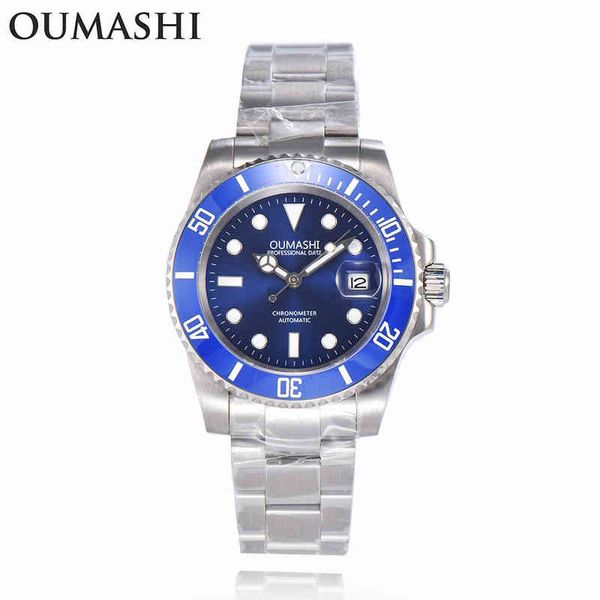 oumashi 40mm men watch brand automatic mechanical miyota 8215 2813 ceramic bezel date luminous male clock, Slivery;brown
oumashi 40mm men watch brand automatic mechanical miyota 8215 2813 ceramic bezel date luminous male clock, Slivery;brown