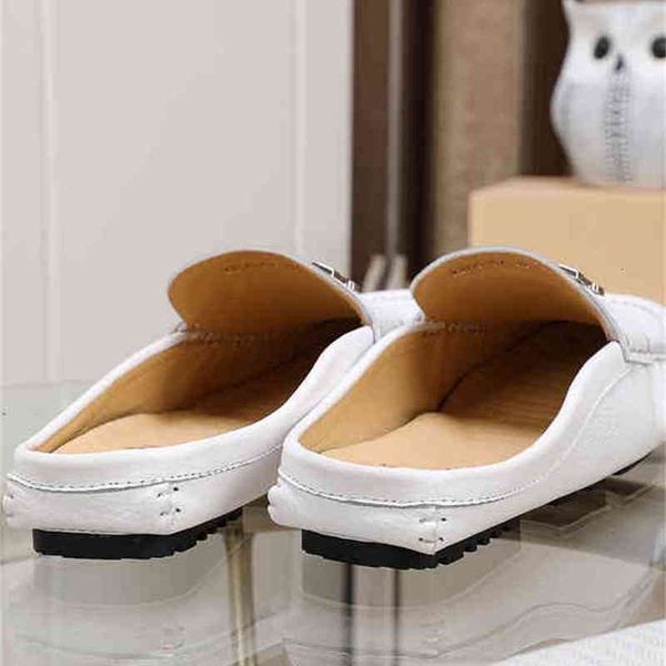 100% leather men half slippers princeton loafers soft cowhide lazy women shoes metal buckle beach slides mules princetown classic size bg6p, Black
100% leather men half slippers princeton loafers soft cowhide lazy women shoes metal buckle beach slides mules princetown classic size bg6p, Black