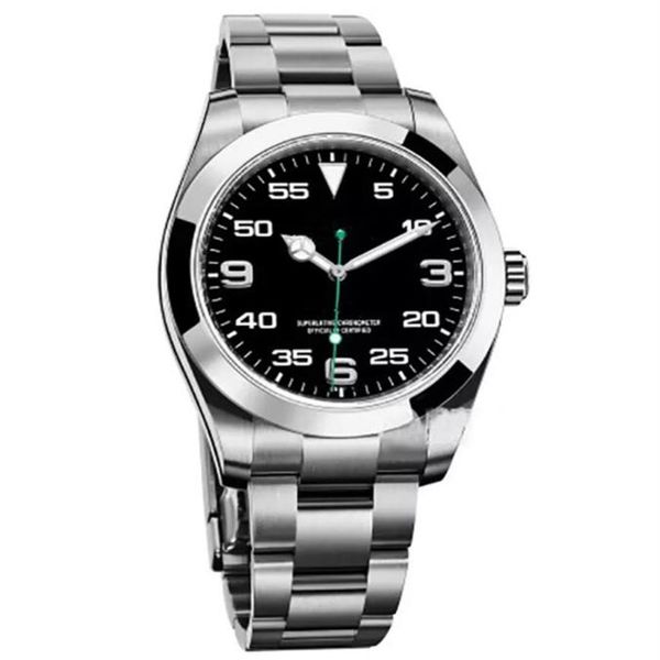 luxury mens watch airking series 40mm sapphire mirror master 116900 automatic mechanical movement stainless steel waterproof exp w205l, Slivery;brown
luxury mens watch airking series 40mm sapphire mirror master 116900 automatic mechanical movement stainless steel waterproof exp w205l, Slivery;brown