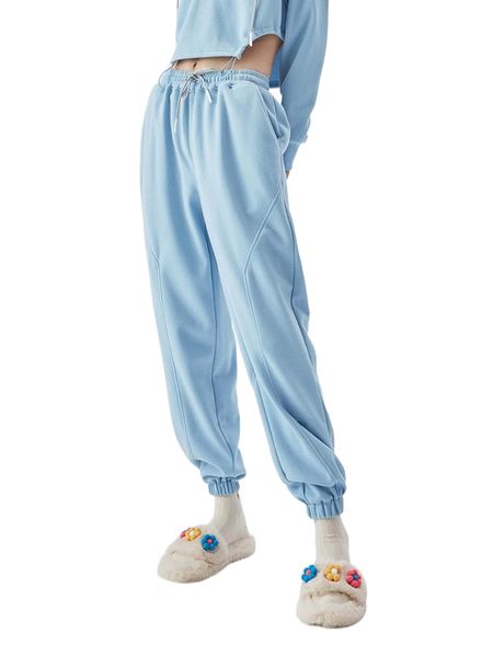 drawstring waist patched sweatpants m9jz#, Black;white
drawstring waist patched sweatpants m9jz#, Black;white