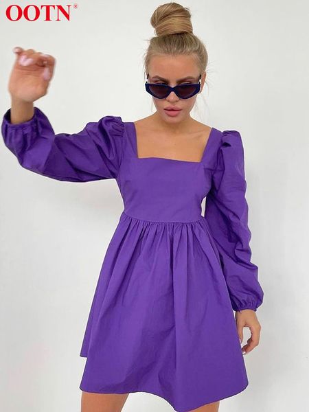 ootn purple ladies solid short dress long sleeve lace up open back square collar chic casual women dresses spring 220618, Black;gray
ootn purple ladies solid short dress long sleeve lace up open back square collar chic casual women dresses spring 220618, Black;gray