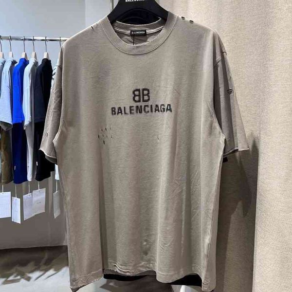 2022 designer bal t shirt original cow paris correct high version b bb mosaic hole letter pure cotton loose short sleeve t-shirt men and wom, White;black
2022 designer bal t shirt original cow paris correct high version b bb mosaic hole letter pure cotton loose short sleeve t-shirt men and wom, White;black