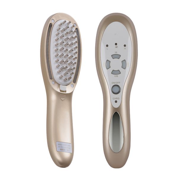 electric laser hair growth comb anti hair loss massage therapy infrared red light vibration massager brush, Silver
electric laser hair growth comb anti hair loss massage therapy infrared red light vibration massager brush, Silver