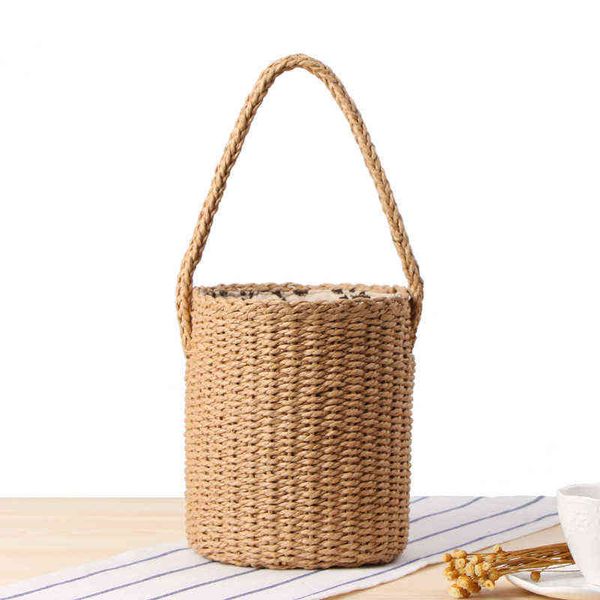 hand-made bucket straw bag handle handbags luxury designer woven shoulder bag raffia summer vacation casual bags for woman g220524
hand-made bucket straw bag handle handbags luxury designer woven shoulder bag raffia summer vacation casual bags for woman g220524