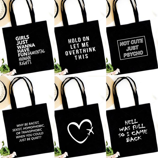 fashion reusable shopping bag women cloth tote black bag shopper shoulder handbag harajuku vintage travel teacher student book
fashion reusable shopping bag women cloth tote black bag shopper shoulder handbag harajuku vintage travel teacher student book