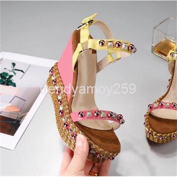 slippers slope heel high water platform pearl muffin woven back empty line buckle women's sandals 7ec5, Black
slippers slope heel high water platform pearl muffin woven back empty line buckle women's sandals 7ec5, Black
