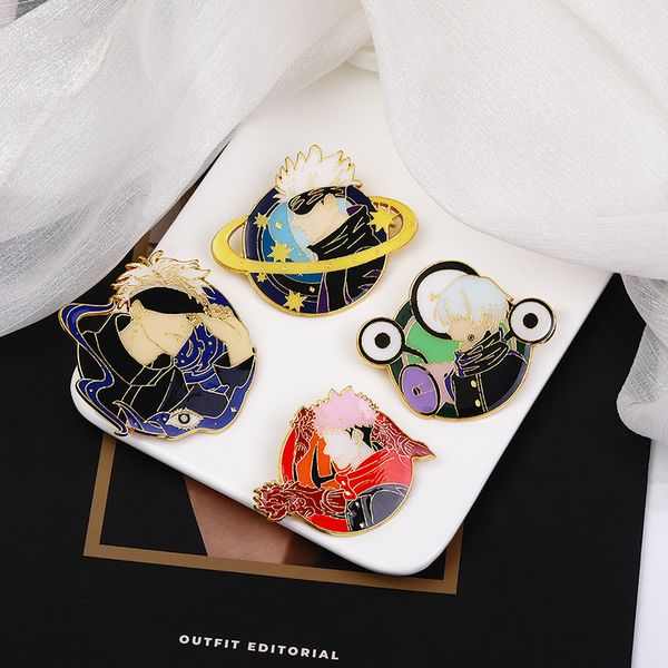 anime jujutsu kaisen enamel pins manga round metal button brooches fashion pin badges for bags jewelry accessories, Blue
anime jujutsu kaisen enamel pins manga round metal button brooches fashion pin badges for bags jewelry accessories, Blue
