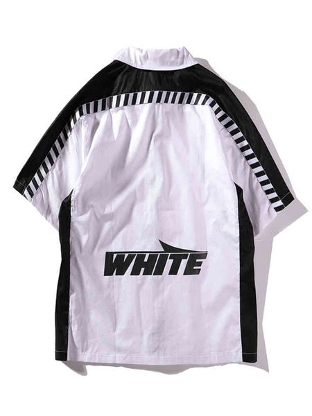 men's and women's trendy brand t-shirt 2022 spring / summer new off lapel arrow print slash short sleeve shirt unisex, White;black
men's and women's trendy brand t-shirt 2022 spring / summer new off lapel arrow print slash short sleeve shirt unisex, White;black