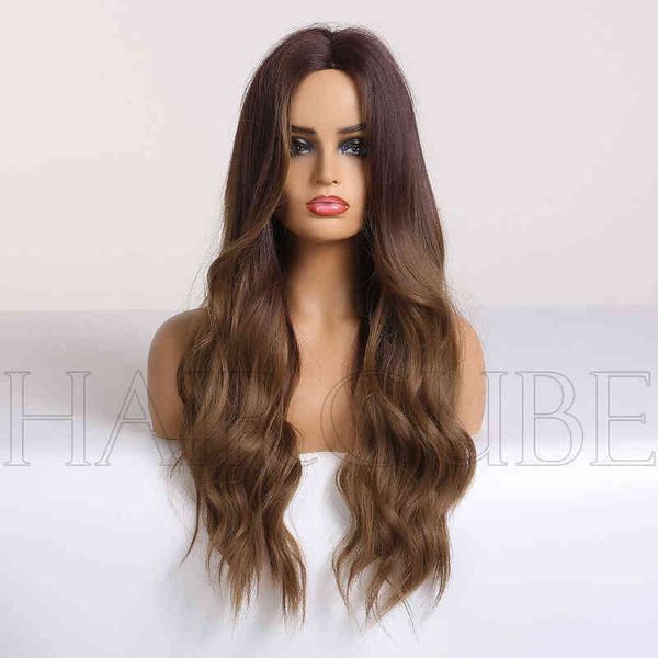 synthetic wigs style women's dyed brown medium split curly wigs high temperature filament 220531, Black
synthetic wigs style women's dyed brown medium split curly wigs high temperature filament 220531, Black