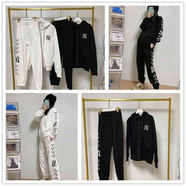 women's hoodies sweatshirts mlb korea fashion men's and women's couple suit cross label elastic waist guard pants hooded zipp, Black
women's hoodies sweatshirts mlb korea fashion men's and women's couple suit cross label elastic waist guard pants hooded zipp, Black