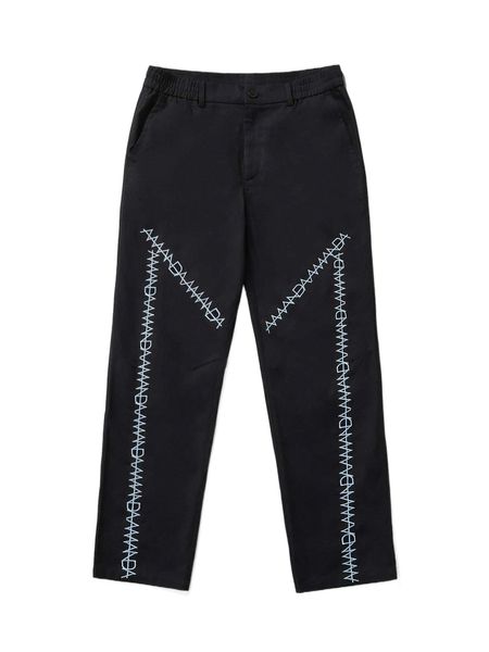 x love worthy men letter embroidery straight leg pants h6nj#, Black
x love worthy men letter embroidery straight leg pants h6nj#, Black