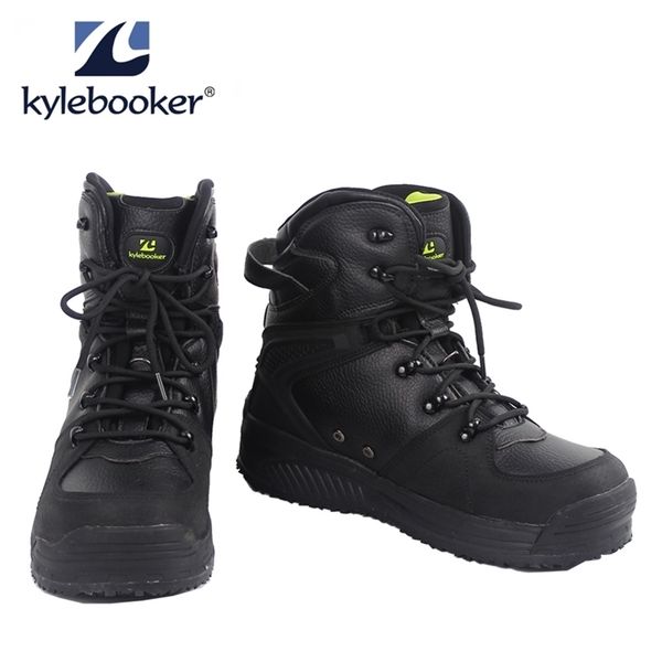 men's fishing wading boots breathable upstream shoes outdoor anti-slip fly fishing waders rubber sole boot 220412, Black
men's fishing wading boots breathable upstream shoes outdoor anti-slip fly fishing waders rubber sole boot 220412, Black