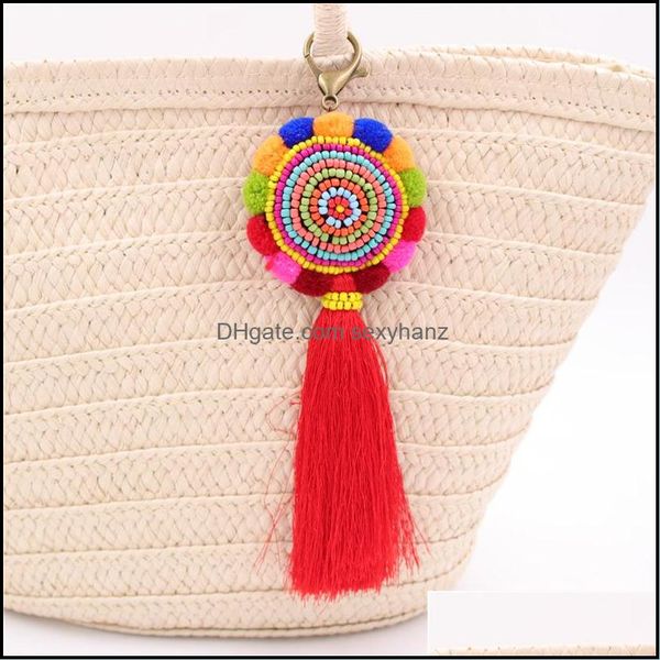 keychains fashion accessories big pompom beaded tassel keychain boho long bag pendant charm keyring for women purse handbag decor y435 dhbkh, Silver
keychains fashion accessories big pompom beaded tassel keychain boho long bag pendant charm keyring for women purse handbag decor y435 dhbkh, Silver