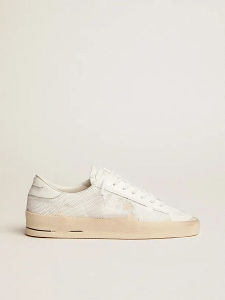 ladies star dirty shoes designer version luxury italian retro handmade stardan white mesh sneakers with black suede stars
ladies star dirty shoes designer version luxury italian retro handmade stardan white mesh sneakers with black suede stars
