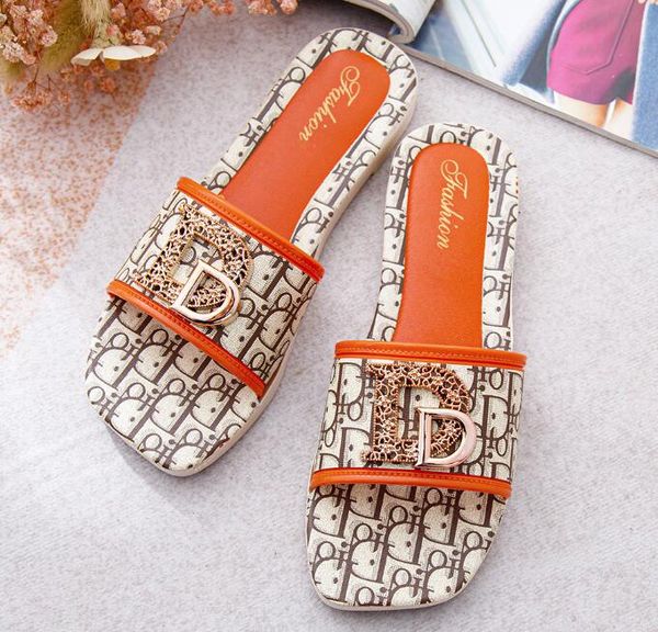 women's slippers retro roman style women's summer alphabet flat sandals fashion ladies shoes gc925, Black
women's slippers retro roman style women's summer alphabet flat sandals fashion ladies shoes gc925, Black