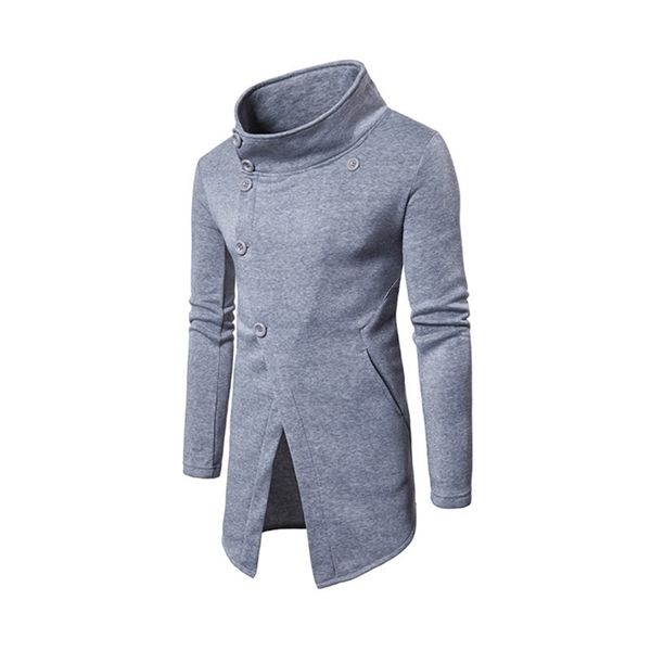 men s fashion slant button sweater jacket coat mens cardigan long overcoats jacket men male coat men standing collar y lj201110, Black
men s fashion slant button sweater jacket coat mens cardigan long overcoats jacket men male coat men standing collar y lj201110, Black