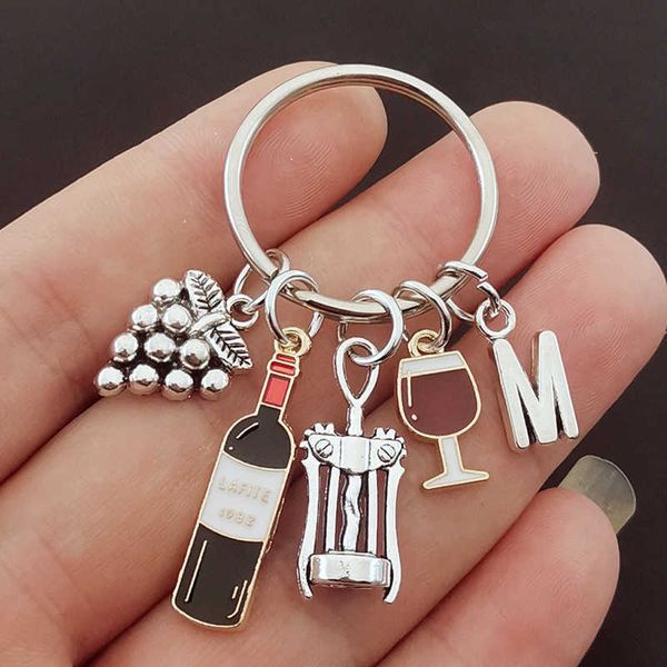 keychains charm enamel a-z letters european and american cocktail grape wine bottle opener glass keychain bar, Silver
keychains charm enamel a-z letters european and american cocktail grape wine bottle opener glass keychain bar, Silver