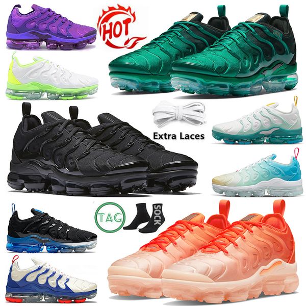 authentic 2022 designer tn plus running shoes for men women university gold bubblegum since light bone vapurmax tns pastel triple black trai