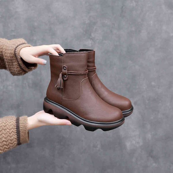 slippers autumn martin boots women's shoes round head middle tube large size thick soled motorcycle national style short buce, Black
slippers autumn martin boots women's shoes round head middle tube large size thick soled motorcycle national style short buce, Black