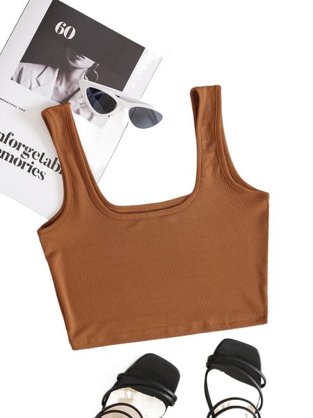 solid rib knit crop tank k3my#, White
solid rib knit crop tank k3my#, White