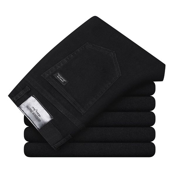 black grey brands jeans trousers men clothes elasticity skinny business casual male denim slim pants classic style 220328, Blue
black grey brands jeans trousers men clothes elasticity skinny business casual male denim slim pants classic style 220328, Blue