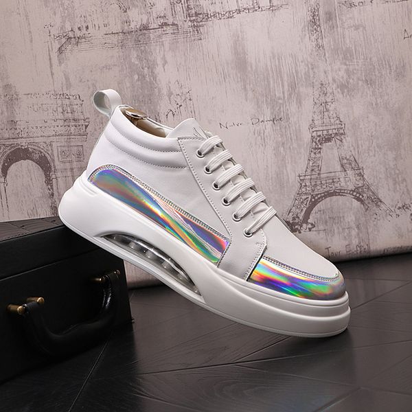 fashion designer men vulcanize wedding dress shoes spring autumn white thick bottom sneakers british style round toe driving sports walking, Black
fashion designer men vulcanize wedding dress shoes spring autumn white thick bottom sneakers british style round toe driving sports walking, Black