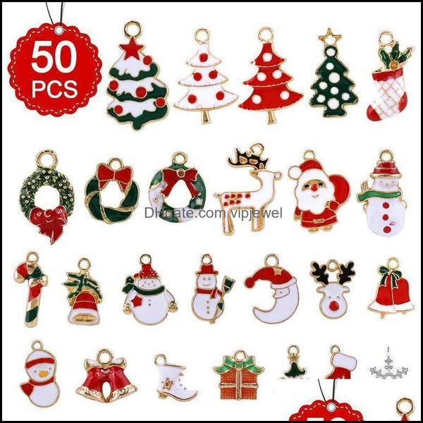 charms jewelry findings components 50pcs christmas pendants ornaments beads enamel tree santa claus for bracelet earrings makingcharms dro, Bronze;silver
charms jewelry findings components 50pcs christmas pendants ornaments beads enamel tree santa claus for bracelet earrings makingcharms dro, Bronze;silver