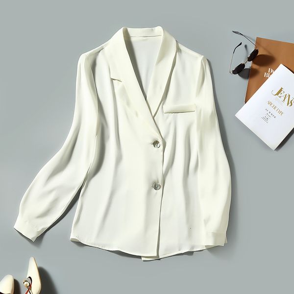 women's blouses & shirts suit collar mulberry silk satin long sleeved shirt silk shirt nanyou high end women's wear fuwv, White
women's blouses & shirts suit collar mulberry silk satin long sleeved shirt silk shirt nanyou high end women's wear fuwv, White