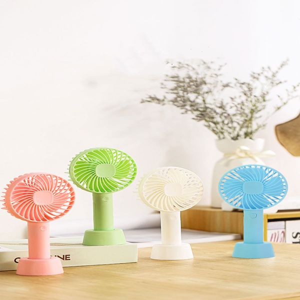 handheld usb charging small fan with base portable mini deskelectric fan toy