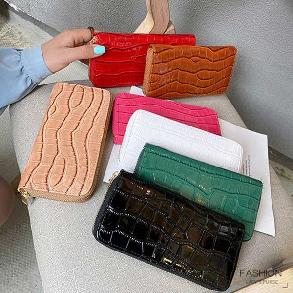 wallets women's long purse wallet 2022 fashion crocodile pattern female multi pocket card versatile handbags for girl, Red;black
wallets women's long purse wallet 2022 fashion crocodile pattern female multi pocket card versatile handbags for girl, Red;black
