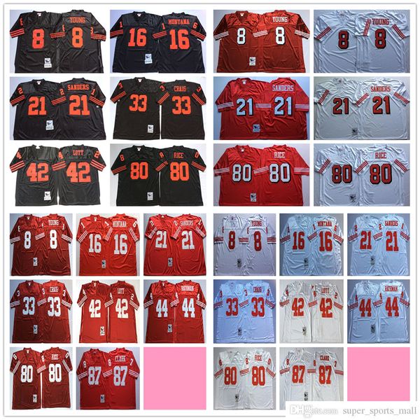 ncaa 75th vintage football 8 steve young jerseys stitched mitchell and ness 16 joe montana 21 deion sanders 87 dwight clark jersey red black, Black;red
ncaa 75th vintage football 8 steve young jerseys stitched mitchell and ness 16 joe montana 21 deion sanders 87 dwight clark jersey red black, Black;red