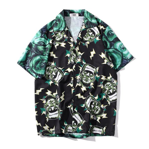 men's casual shirts printed short sleeved shirt vintage street loose hawaiian seaside holiday shirt, White;black
men's casual shirts printed short sleeved shirt vintage street loose hawaiian seaside holiday shirt, White;black