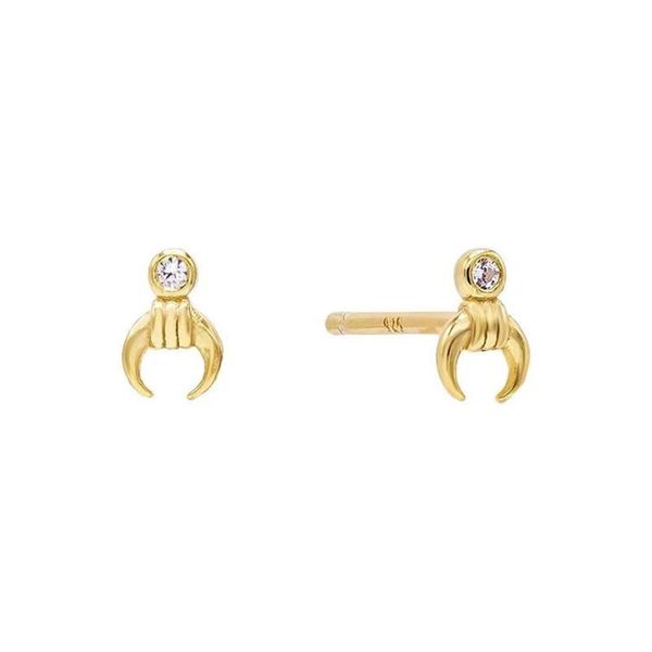 stud gold color delicate 925 sterling silver minimal crescent moon horn cz earring for women girl classic simple ox jewelry210w, Golden;silver
stud gold color delicate 925 sterling silver minimal crescent moon horn cz earring for women girl classic simple ox jewelry210w, Golden;silver