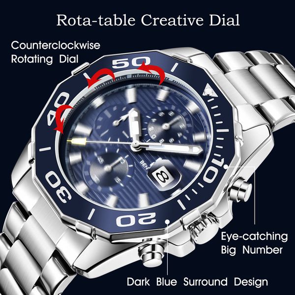 2022 factory new listing quality mens quartz fashion watch alloy stainless steel movement waterproof black premium brand wristwatches montre, Slivery;brown
2022 factory new listing quality mens quartz fashion watch alloy stainless steel movement waterproof black premium brand wristwatches montre, Slivery;brown
