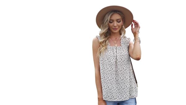 shi ying europe and the united states wave dot printed vest female amazon summer loose sleeveless flounces floral vest female z7s8#, White
shi ying europe and the united states wave dot printed vest female amazon summer loose sleeveless flounces floral vest female z7s8#, White