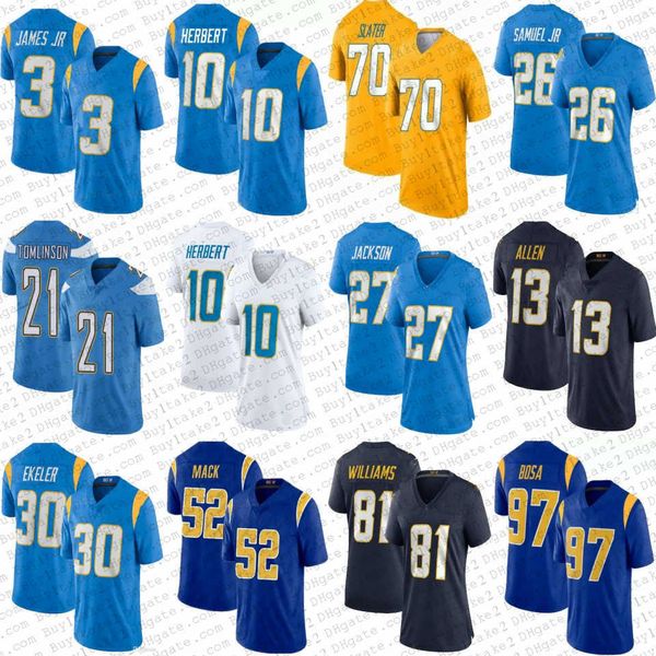 10 justin herbert 3 derwin james jr khalil mack chargeres custom football jerseys joey bosa keenan allen rashawn slater ladainian tomlinson, Black
10 justin herbert 3 derwin james jr khalil mack chargeres custom football jerseys joey bosa keenan allen rashawn slater ladainian tomlinson, Black