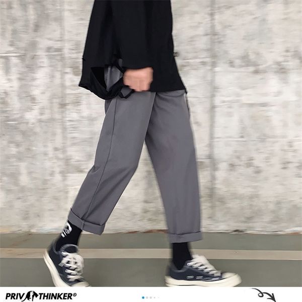 privathinker men's solid color straight harem pants korean man loose ankle-length trousers streetwear male casual pants 201126, Black
privathinker men's solid color straight harem pants korean man loose ankle-length trousers streetwear male casual pants 201126, Black