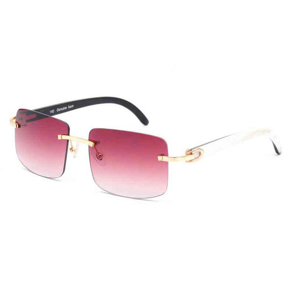 handmade buffalo horn sunglasses luxury brand design, White;black